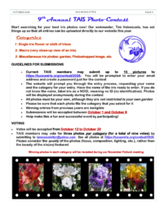 2026 TAIS Photo Contest instructions